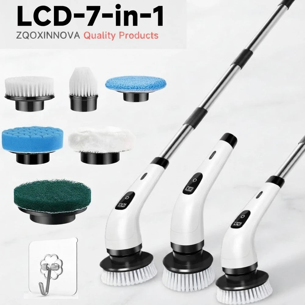 Electric Cordless Spin Scrubber
